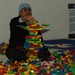 Visitor builds Yoda character with DUPLO blocks