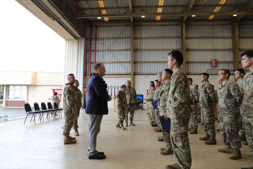 Hawaii Aviation MEDEVAC units receive recognition from Governor Josh Green and General Hara