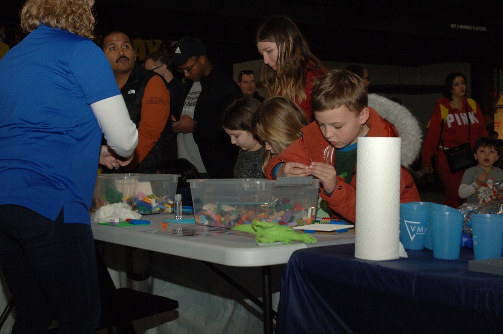 Visitors build LEGO ship models during Naval Museum's 12th Annual Brick by Brick: LEGO Shipbuilding event