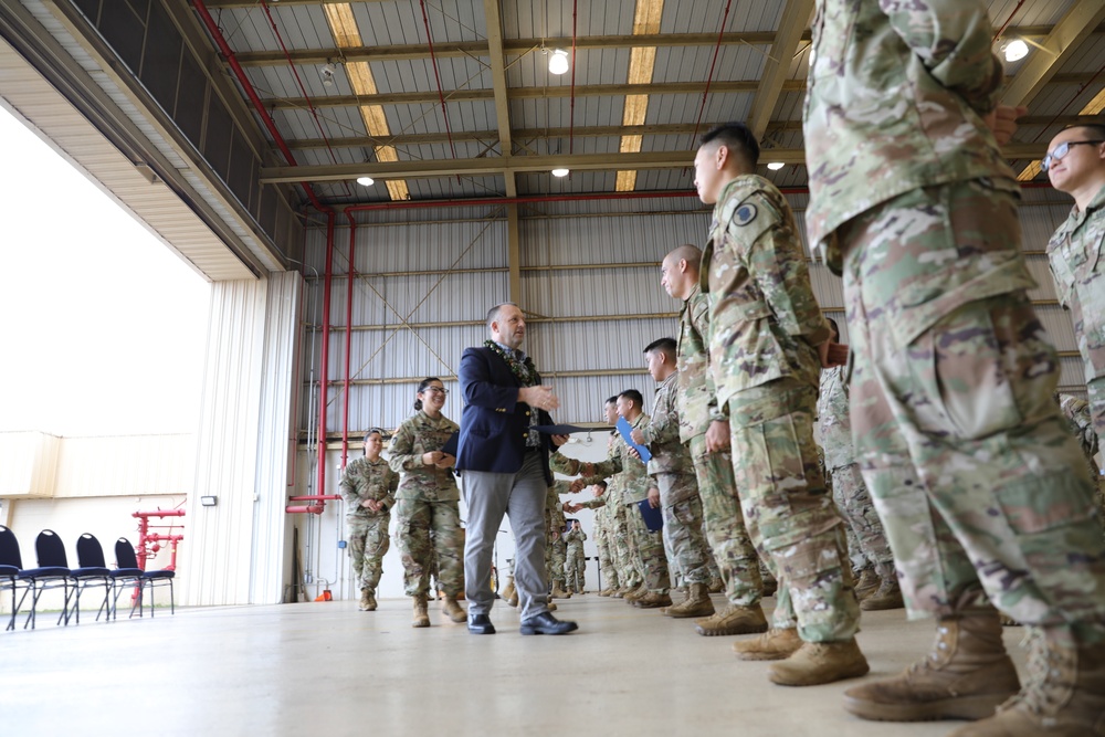 Hawaii Aviation MEDEVAC units receive recognition from Governor Josh Green and General Hara