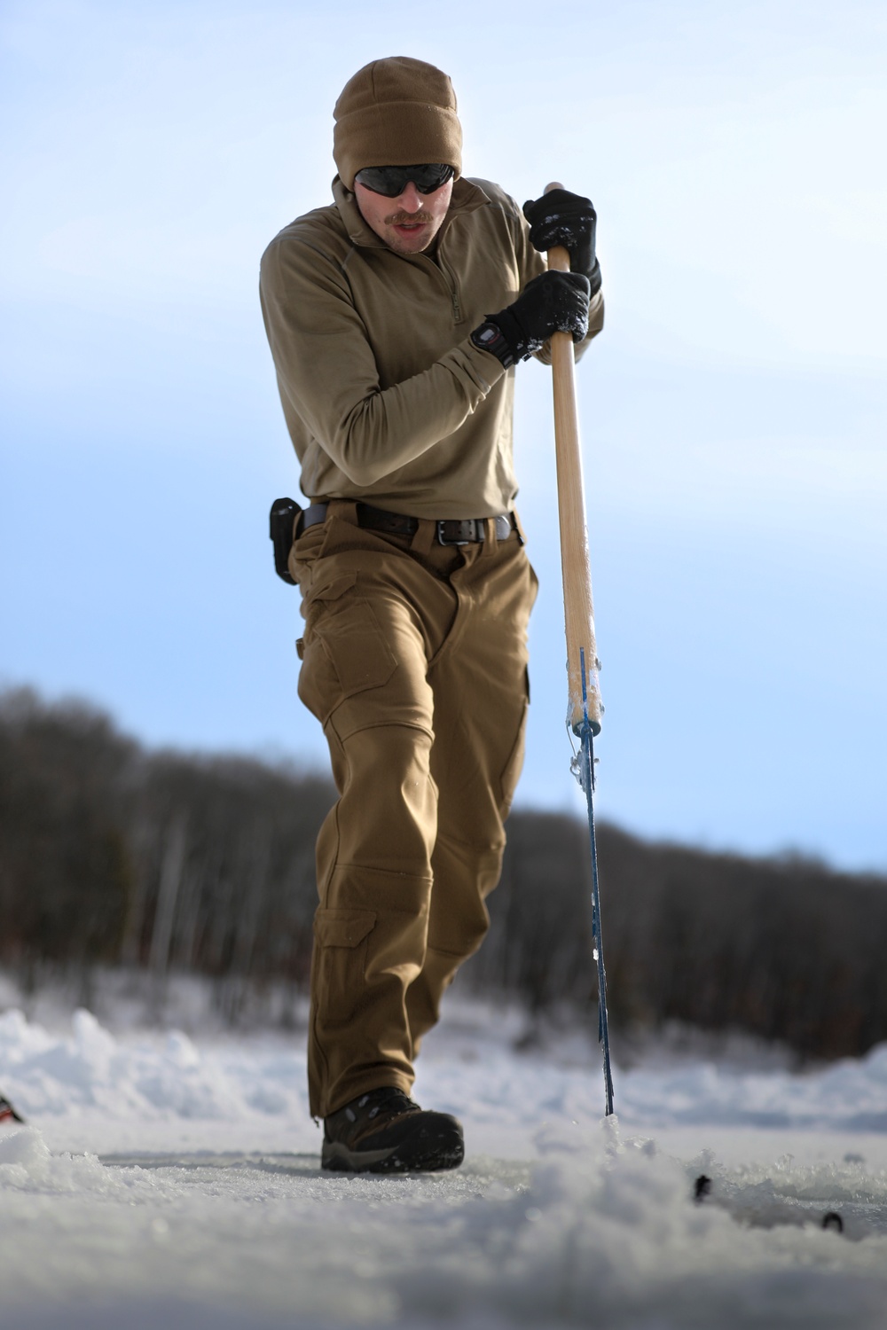 U.S. Navy Divers Prepare for Ice Diving