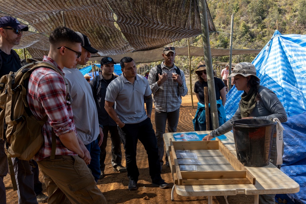 U.S. Embassy personnel and Laos officials visit recovery mission site