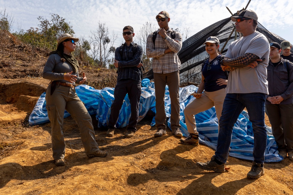 U.S. Embassy personnel and Laos officials visit recovery mission site