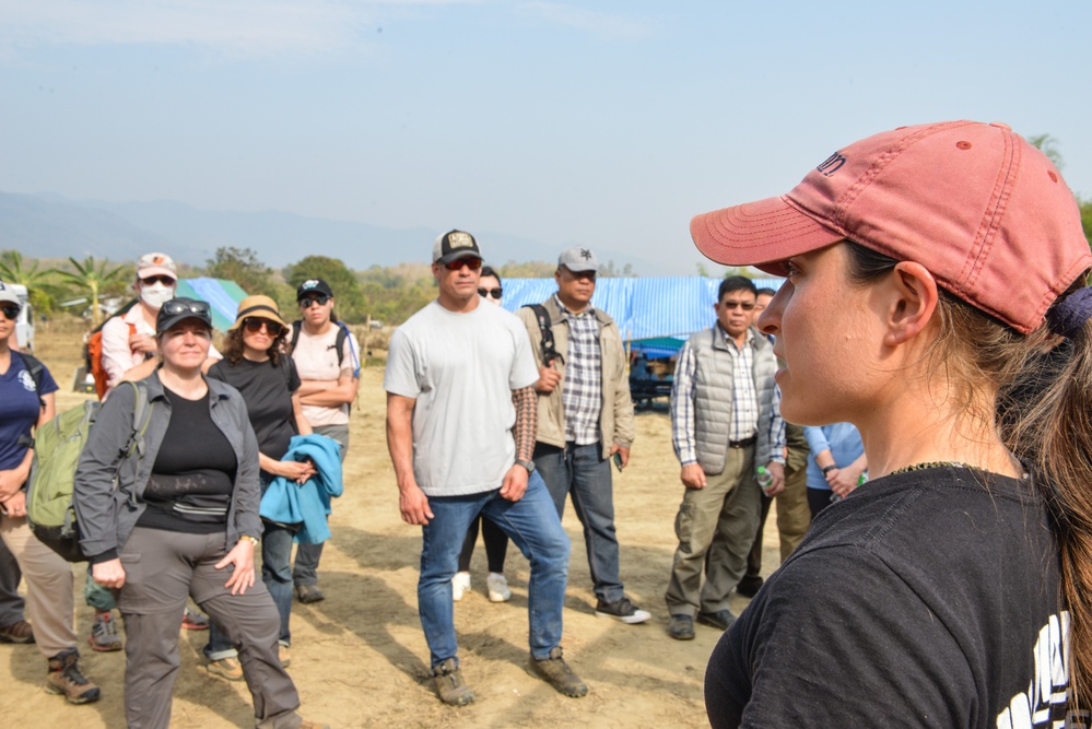 Distinguished Visitors Tour Recovery Mission Site