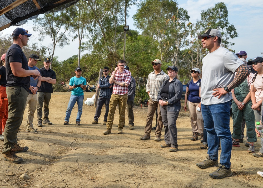 Distinguished Visitors Tour Recovery Mission Site