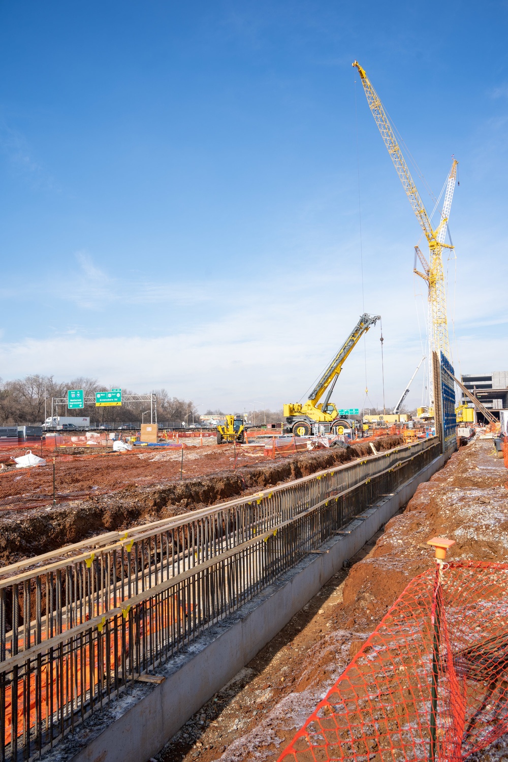 Construction continues at the site of the Louisville VA Medical Center Feb. 1, 2023.