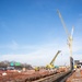 Construction continues at the site of the Louisville VA Medical Center Feb. 1, 2023.