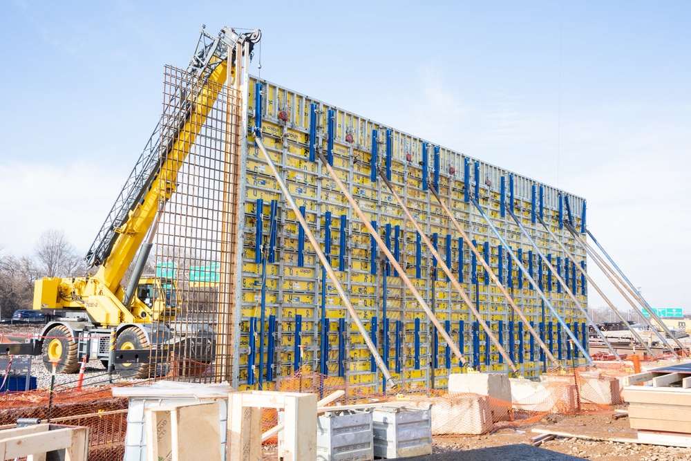 Construction continues at the site of the Louisville VA Medical Center Feb. 1, 2023.