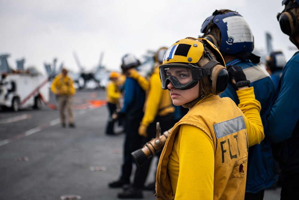 Sailors Participate In A Mass Casualty Drill