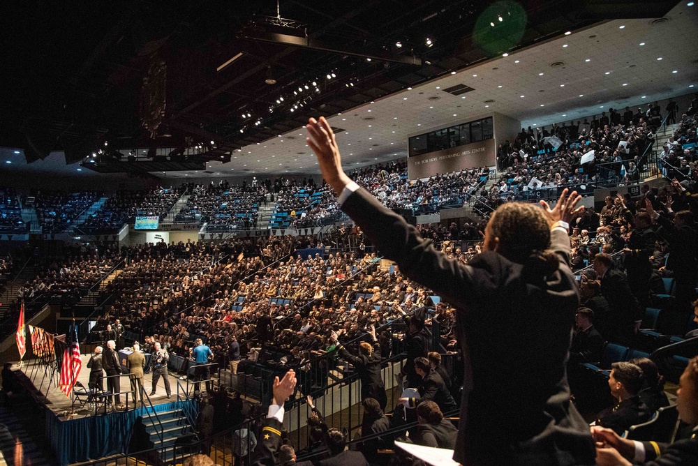 Future SWOs Select First Assignment During Ship Selection Night at U.S. Naval Academy