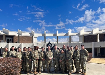 U.S. Army Signal Corps leaders engage USASMA students