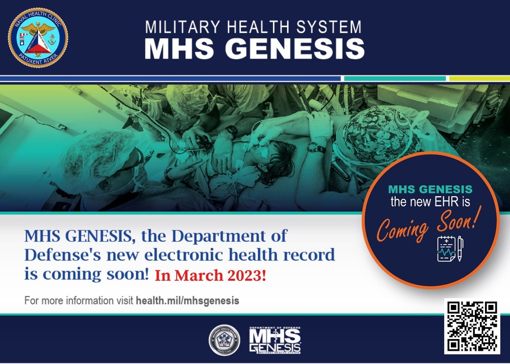 MHS GENESIS is coming soon to NHC Pax River