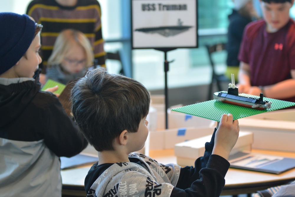 Visitors build LEGO ship models during Naval Museum's 12th Annual Brick by Brick: LEGO Shipbuilding event