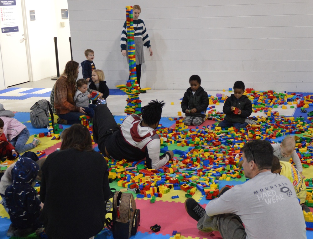 Visitors build LEGO ship models during Naval Museum's 12th Annual Brick by Brick: LEGO Shipbuilding event