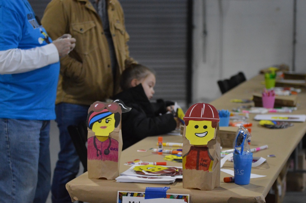 Visitors build LEGO ship models during Naval Museum's 12th Annual Brick by Brick: LEGO Shipbuilding event