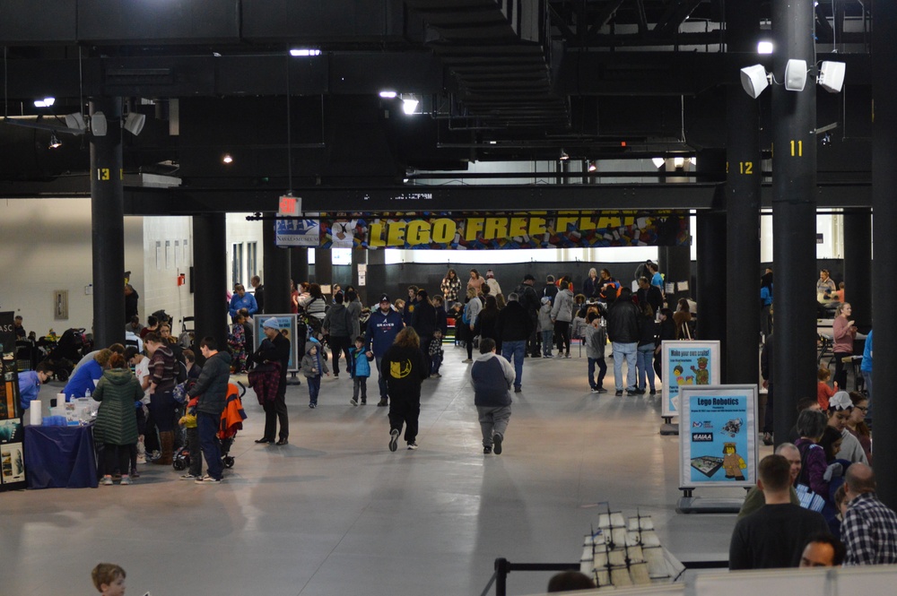 Visitors build LEGO ship models during Naval Museum's 12th Annual Brick by Brick: LEGO Shipbuilding event