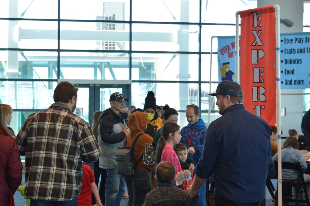 Visitors build LEGO ship models during Naval Museum's 12th Annual Brick by Brick: LEGO Shipbuilding event