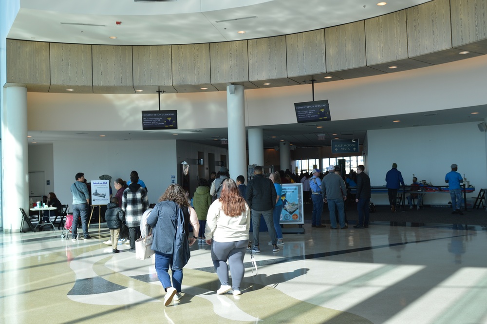 Visitors arrive at Naval Museum's 12th Annual Brick by Brick: LEGO Shipbuilding Event