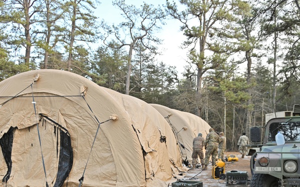 Fort Dix – BIV 13 104th ENG BN Set-Up BIV 3 FEB 2023