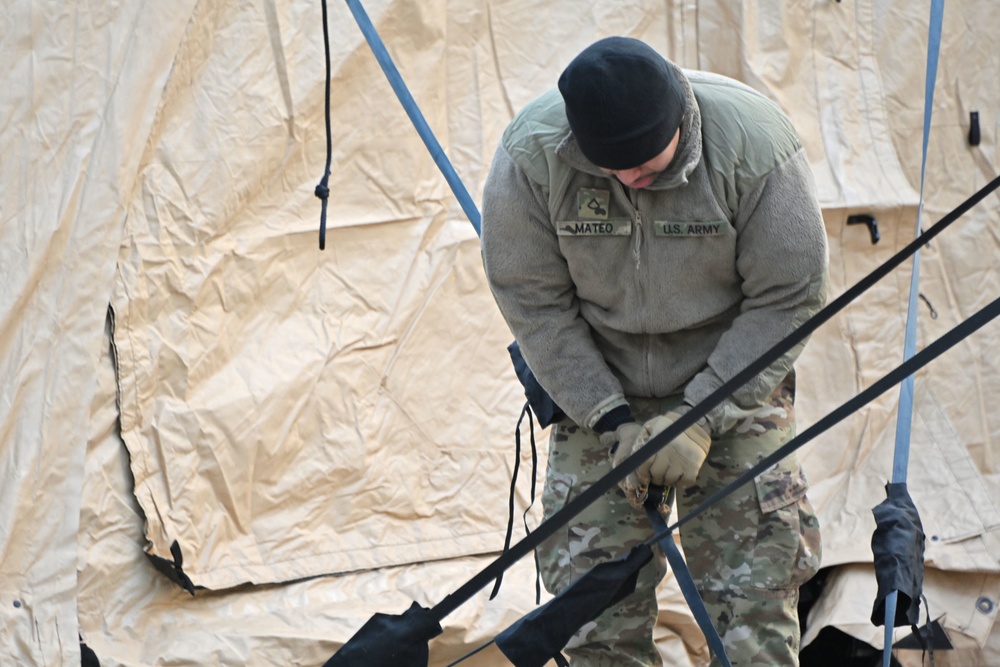 Fort Dix – BIV 13 104th ENG BN Set-Up BIV 3 FEB 2023