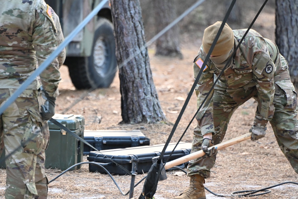 Fort Dix – BIV 13 104th ENG BN Set-Up BIV 3 FEB 2023