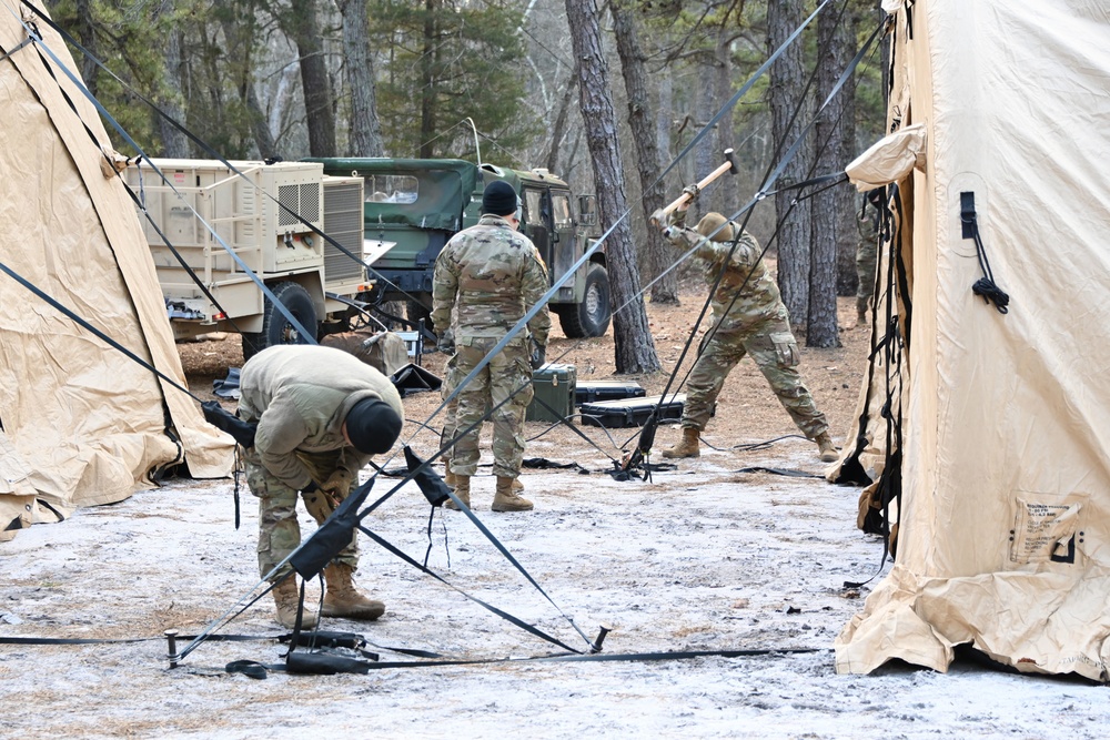 Fort Dix – BIV 13 104th ENG BN Set-Up BIV 3 FEB 2023