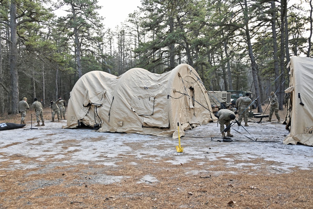 Fort Dix – BIV 13 104th ENG BN Set-Up BIV 3 FEB 2023