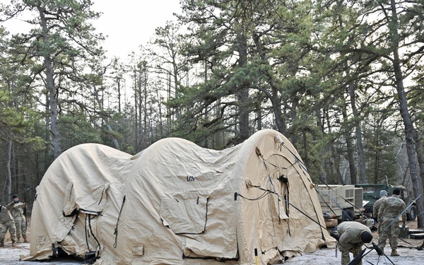Fort Dix – BIV 13 104th ENG BN Set-Up BIV 3 FEB 2023