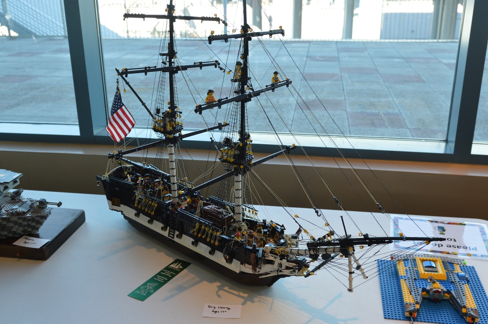 LEGO ship models on display at Naval Museum's 12th Annual Brick by Brick: LEGO Shipbuilding event