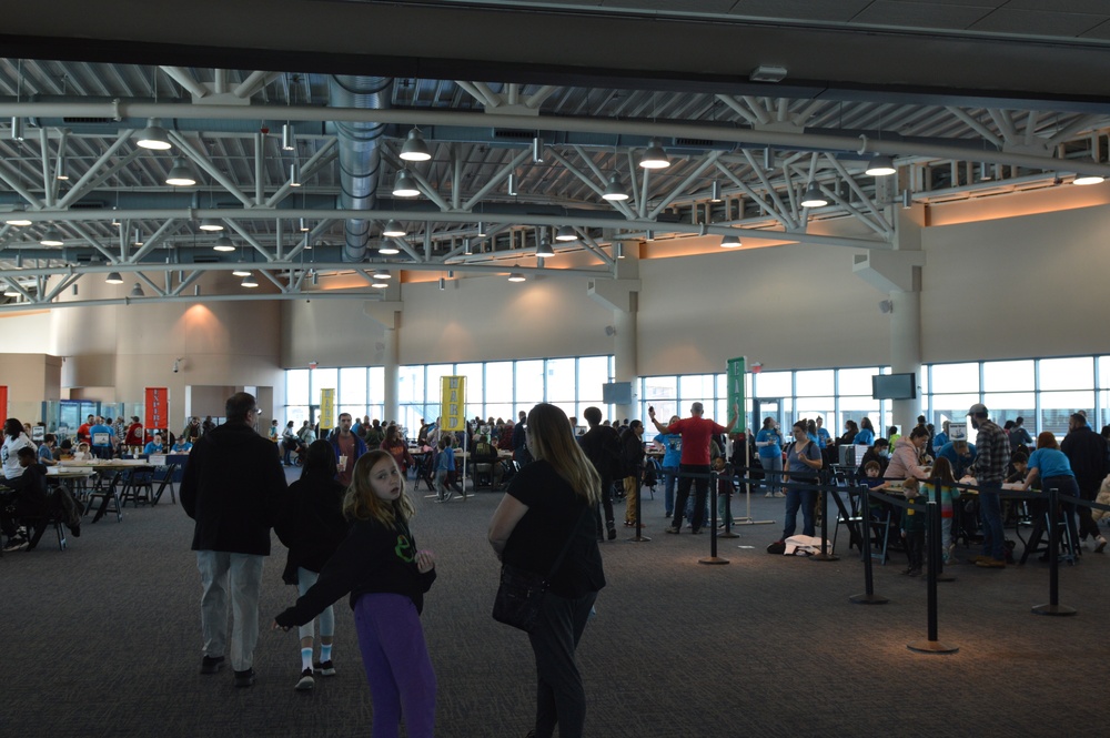 Visitors build LEGO ship models during Naval Museum's 12th Annual Brick by Brick: LEGO Shipbuilding event