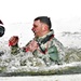 Airmen jump in icy Fort McCoy lake for January cold-water immersion training