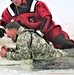 Airmen jump in icy Fort McCoy lake for January cold-water immersion training