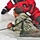 Airmen jump in icy Fort McCoy lake for January cold-water immersion training
