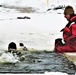 Airmen jump in icy Fort McCoy lake for January cold-water immersion training