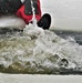 Airmen jump in icy Fort McCoy lake for January cold-water immersion training