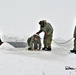 Airmen jump in icy Fort McCoy lake for January cold-water immersion training