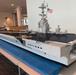 Large scale LEGO shipmodels on display at Naval Museum's LEGO Shipbuilding event