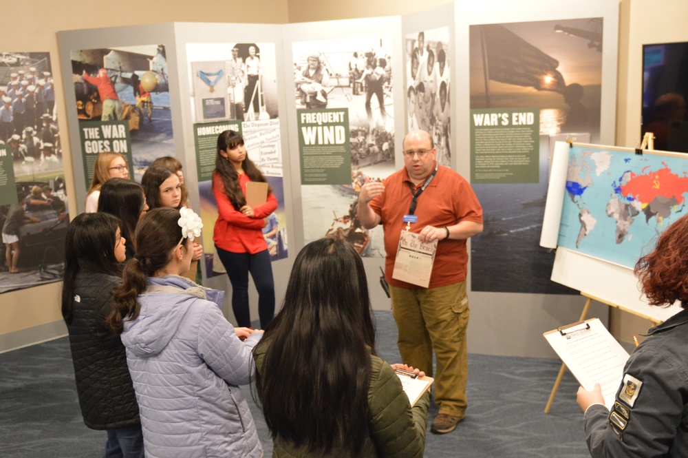 Naval Museum hosts students from Princess Anne High School