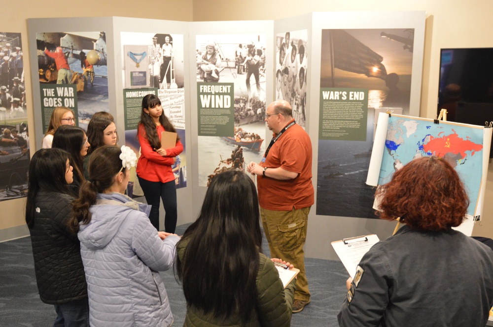 Naval Museum hosts students from Princess Anne High School