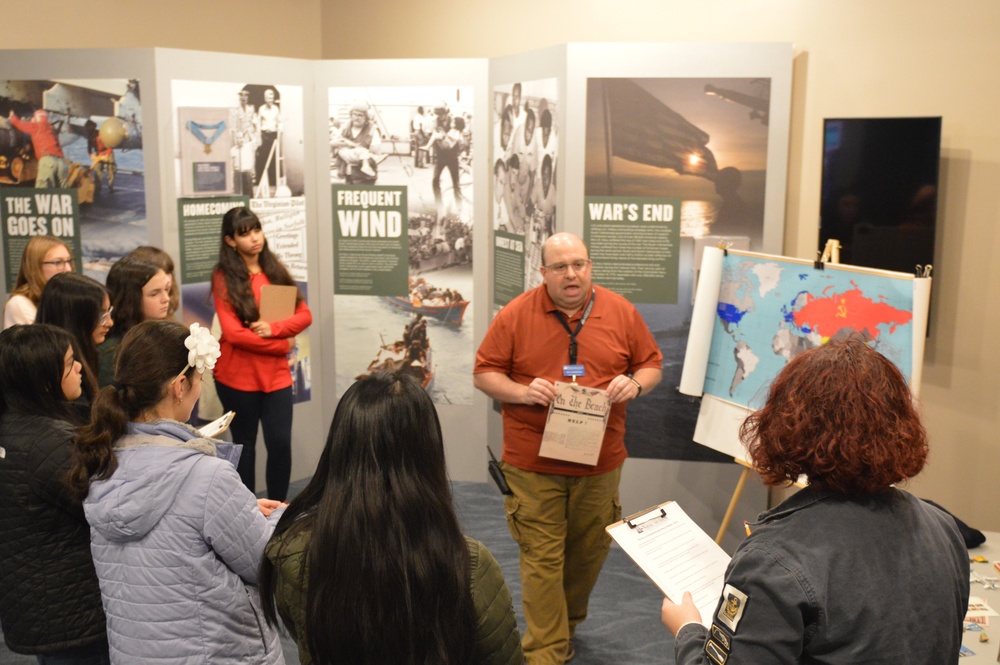 Naval Museum hosts students from Princess Anne High School