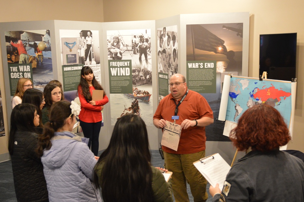 Naval Museum hosts students from Princess Anne High School