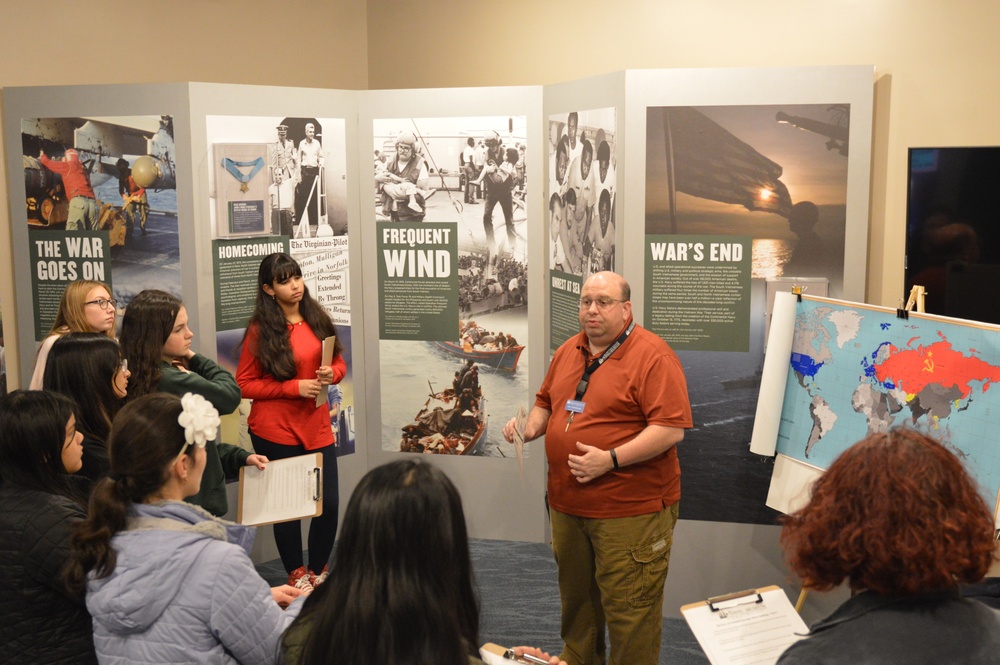 Naval Museum hosts students from Princess Anne High School