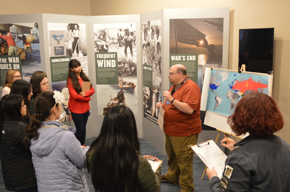 Naval Museum hosts students from Princess Anne High School