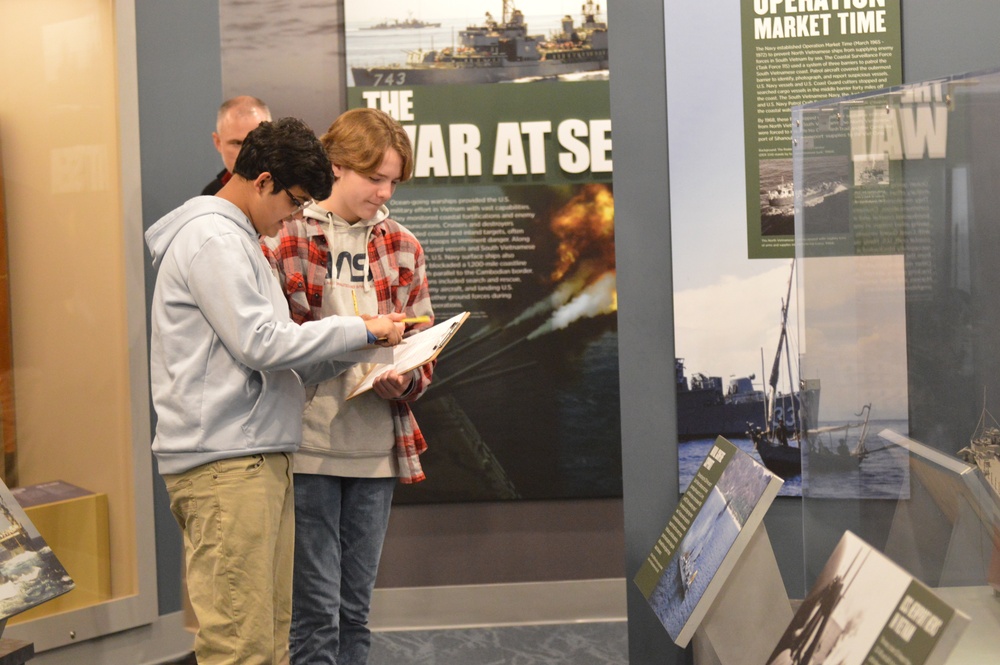 Naval Museum hosts students from Princess Anne High School