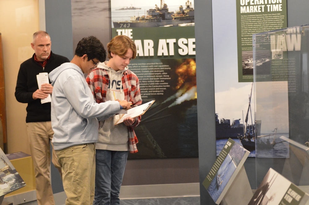 Naval Museum hosts students from Princess Anne High School