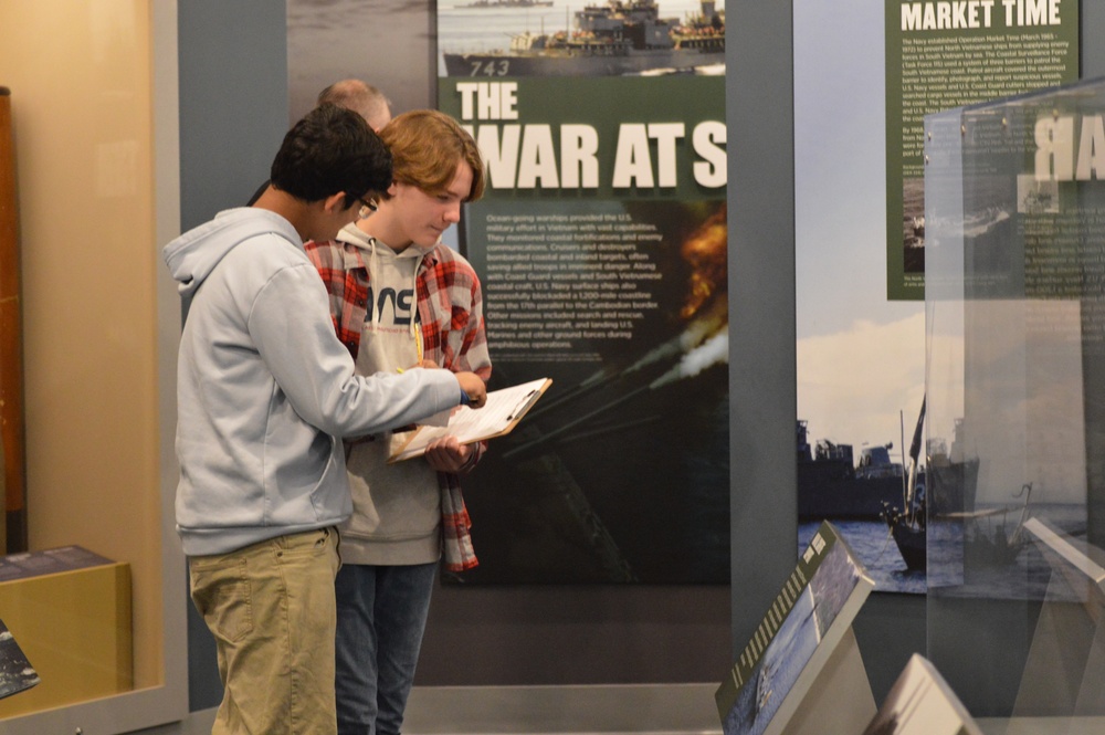 Naval Museum hosts students from Princess Anne High School