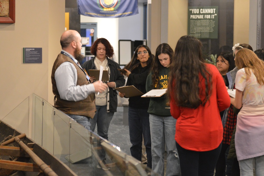 Naval Museum hosts students from Princess Anne High School