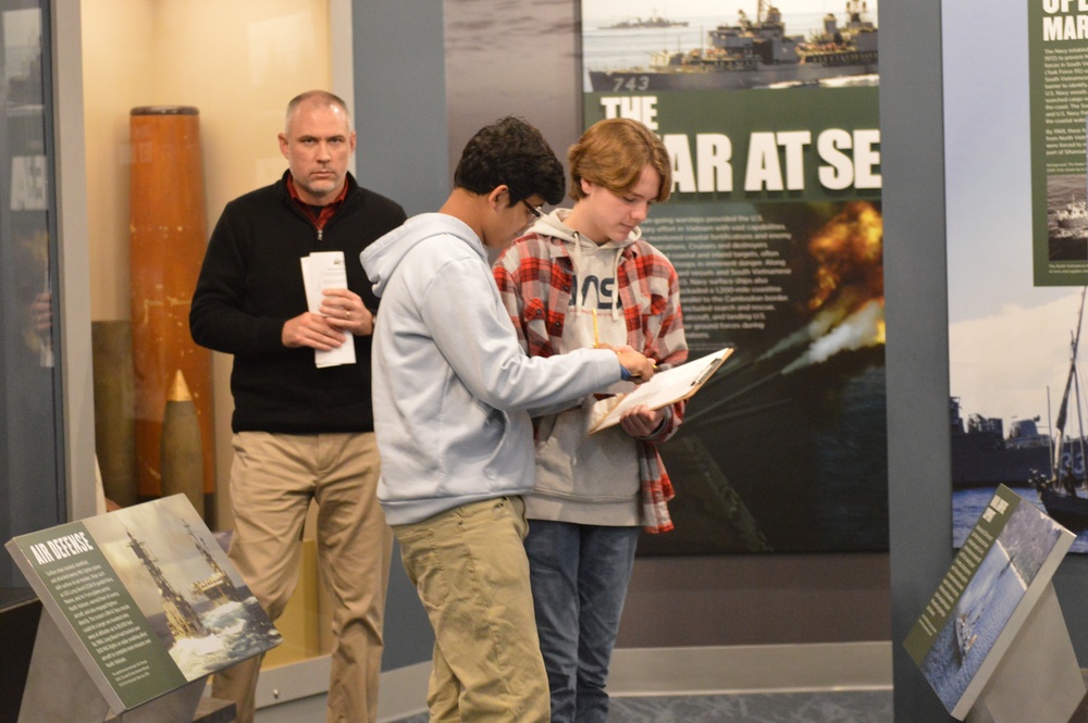 Naval Museum hosts students from Princess Anne High School