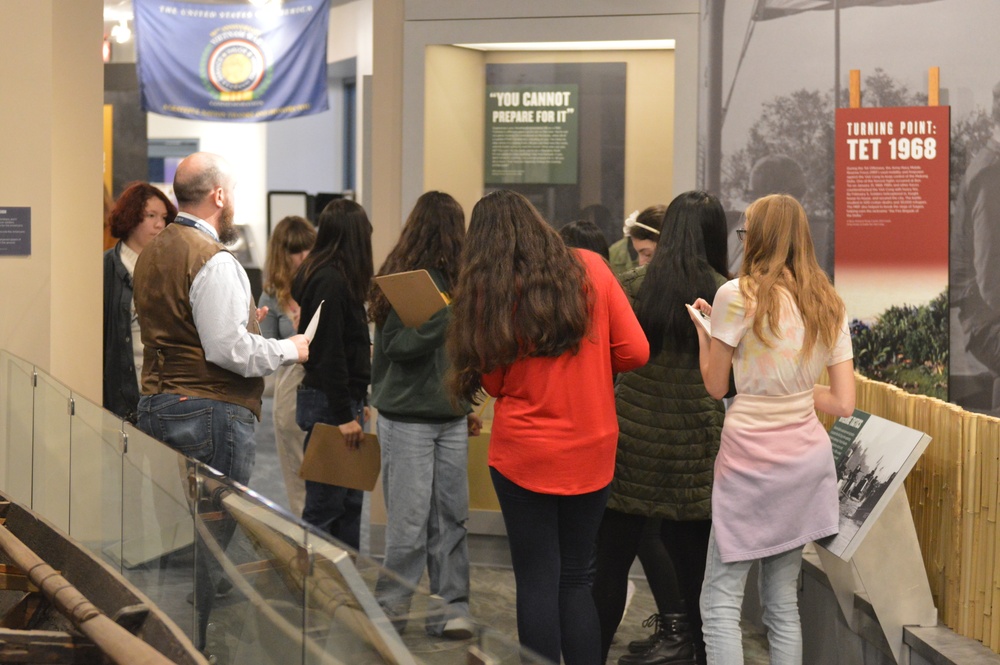 Naval Museum hosts students from Princess Anne High School