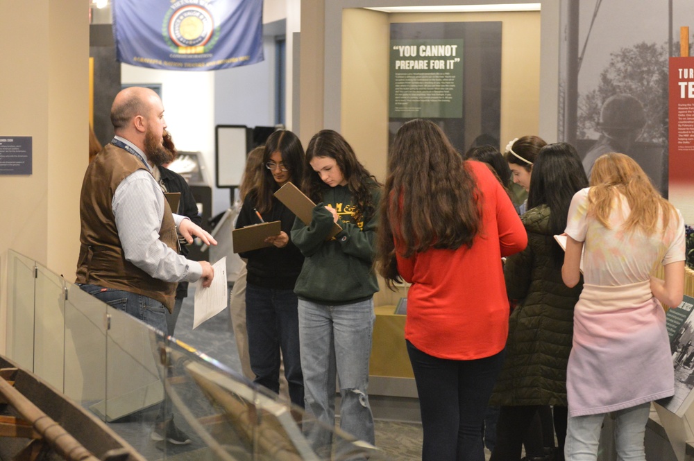 Naval Museum hosts students from Princess Anne High School